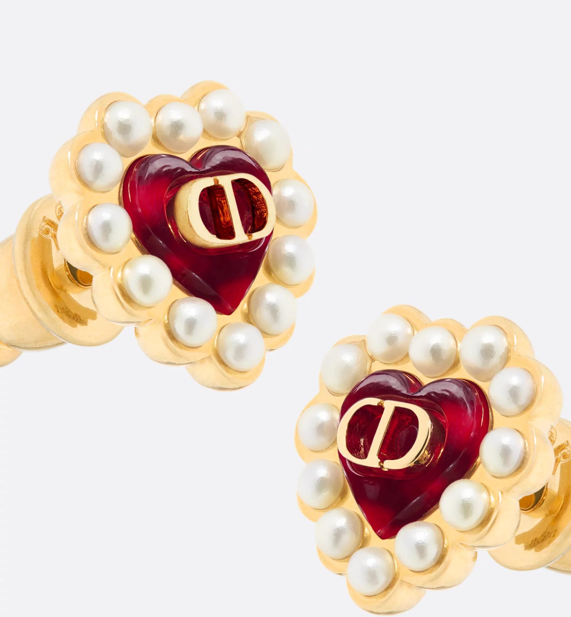 Petit CD Baroque Stud Earrings Product Image