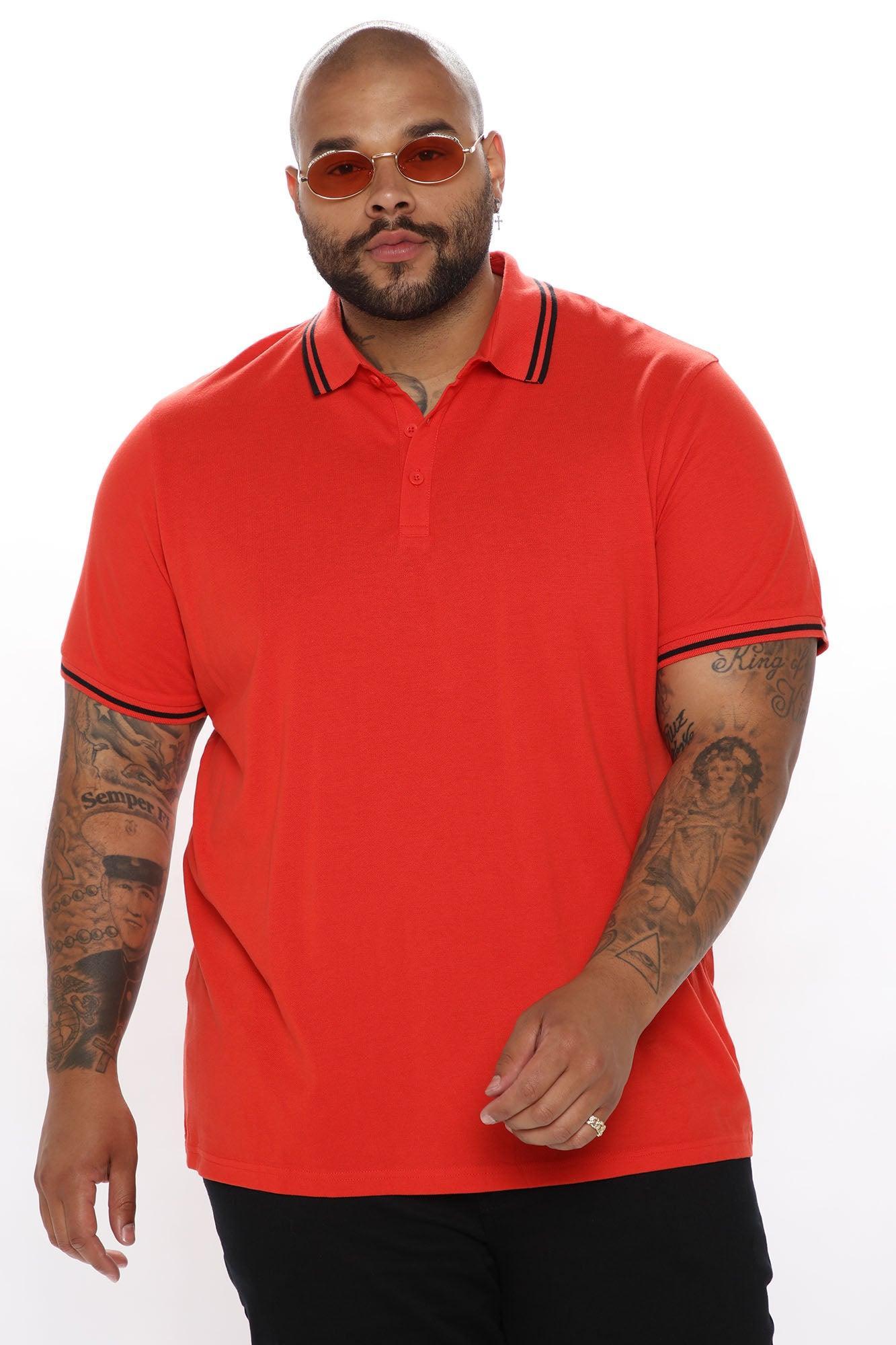 Wilson Short Sleeve Polo - Flame Red Product Image