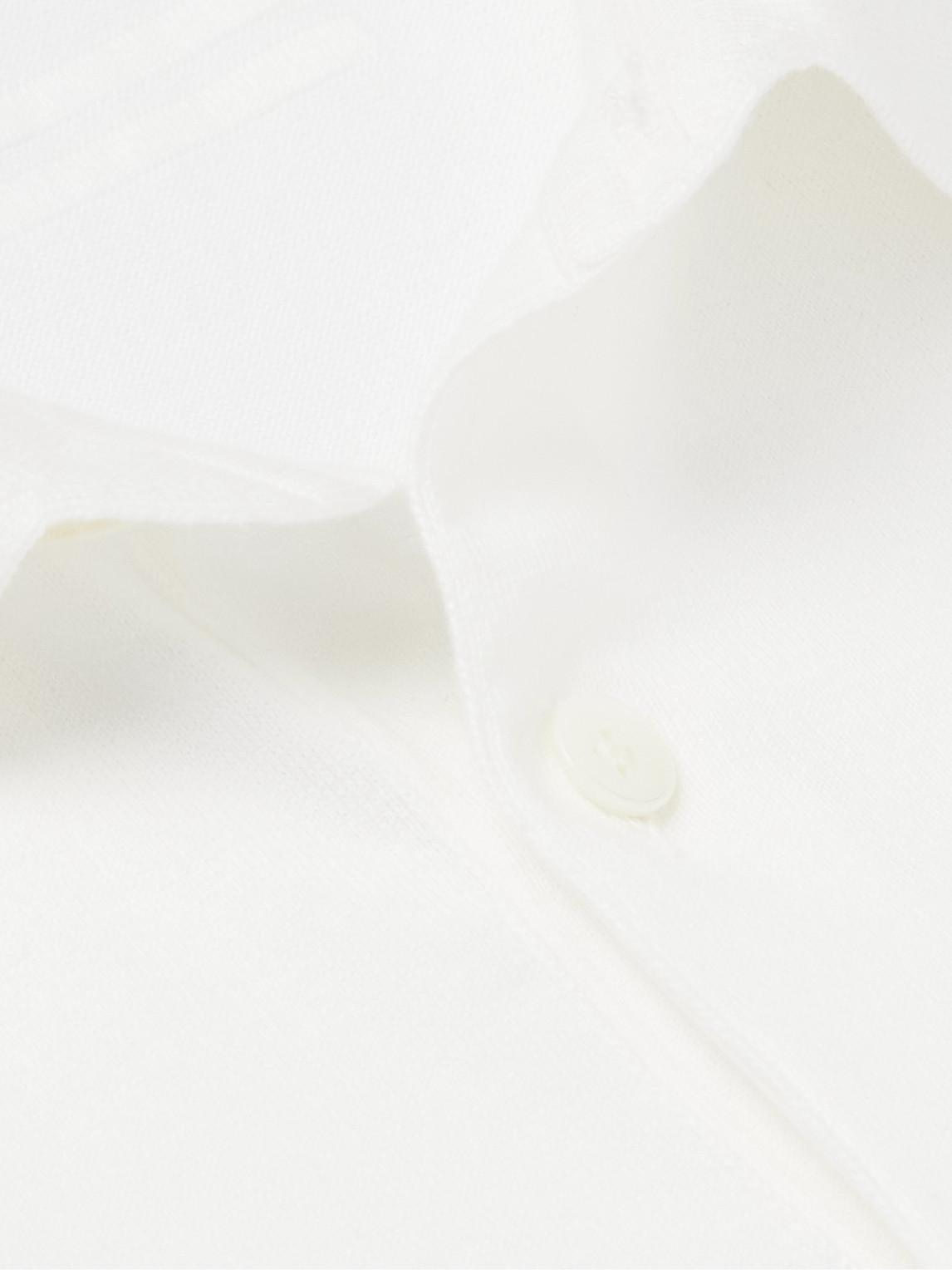 ZEGNA Cotton Polo Shirt In White Product Image