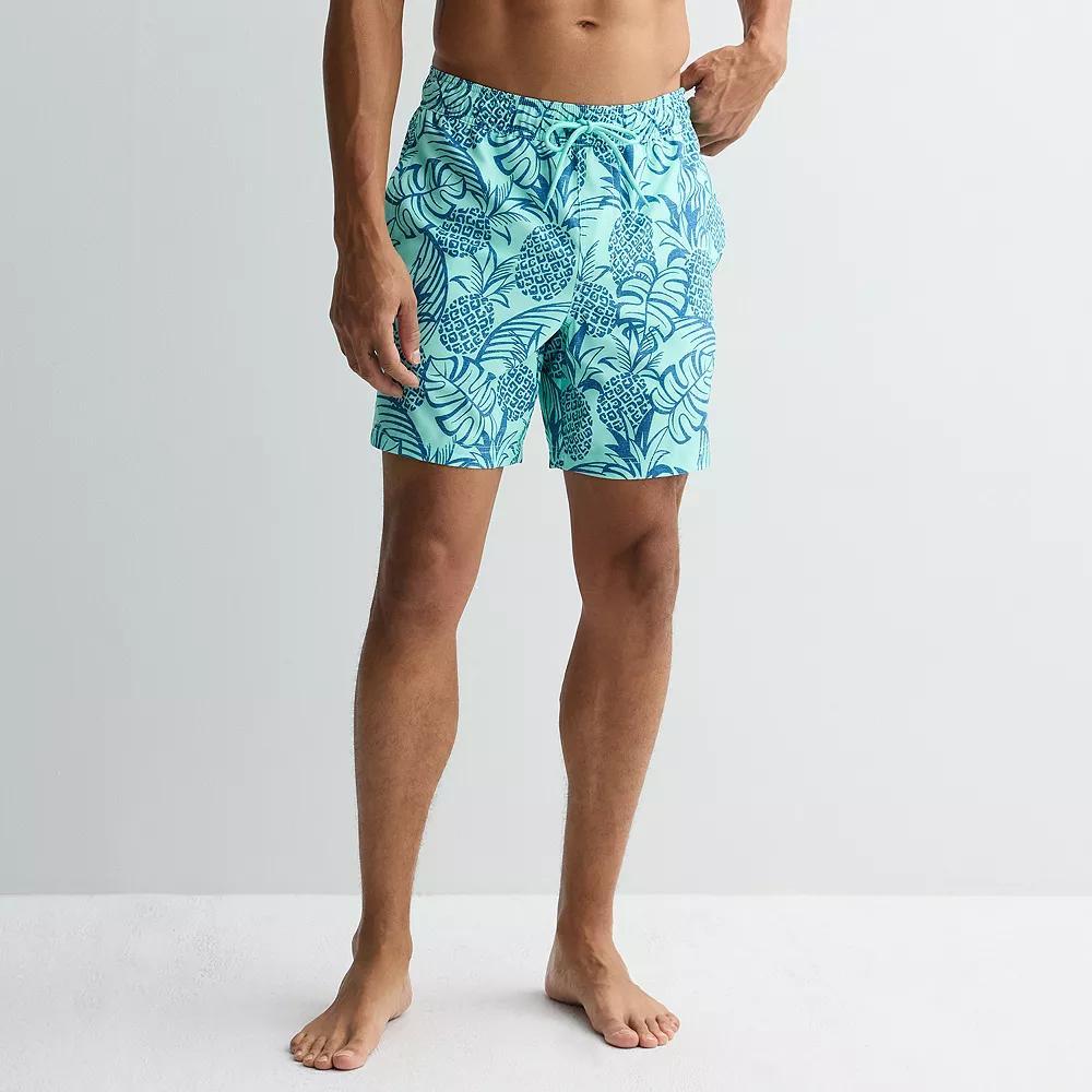 Men's Trinity Coast 7-Inch Swim Trunks, Size: Medium 7 INCH, Blue Blue Product Image