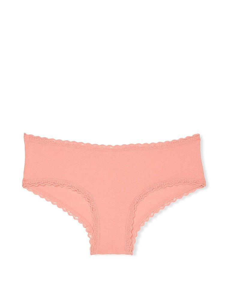 Cotton Lace-Waist Cheeky Panty Product Image