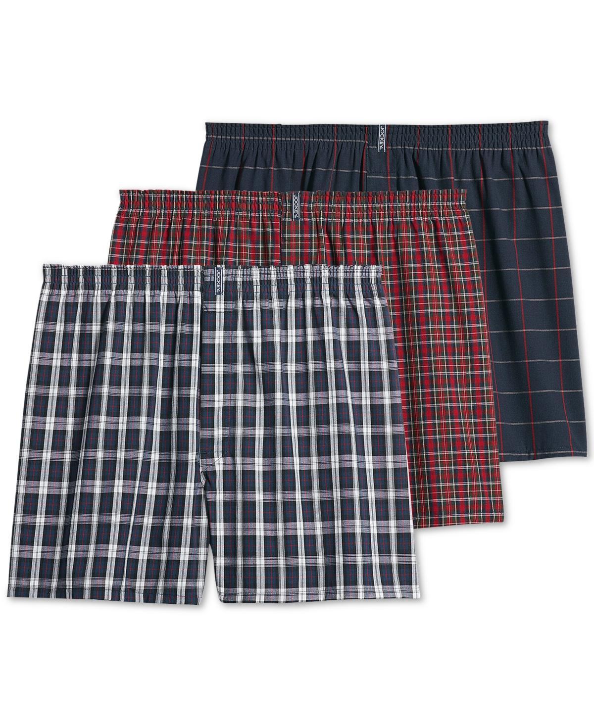 Mens Jockey 3-Pack Classics Full Cut 5 Woven Boxer Product Image