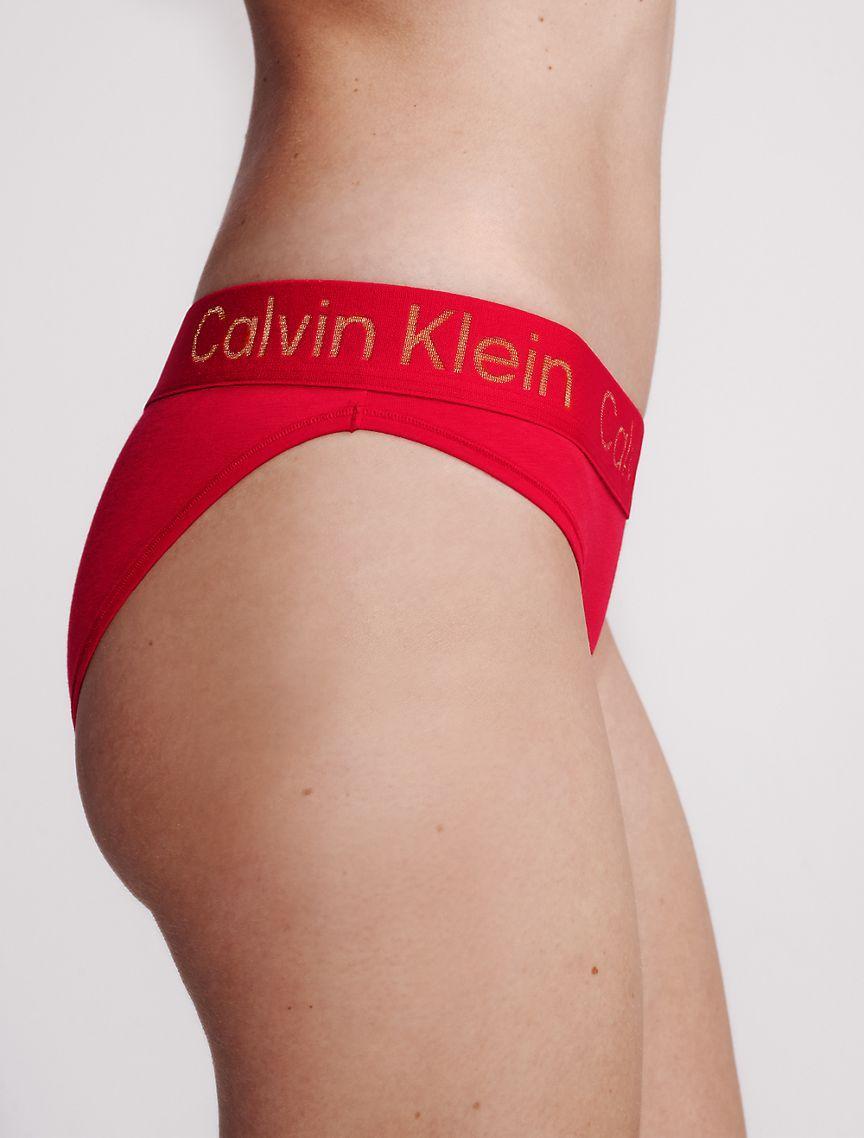 Calvin Klein Womens Icon Cotton Modal Bikini - Black - XS Product Image
