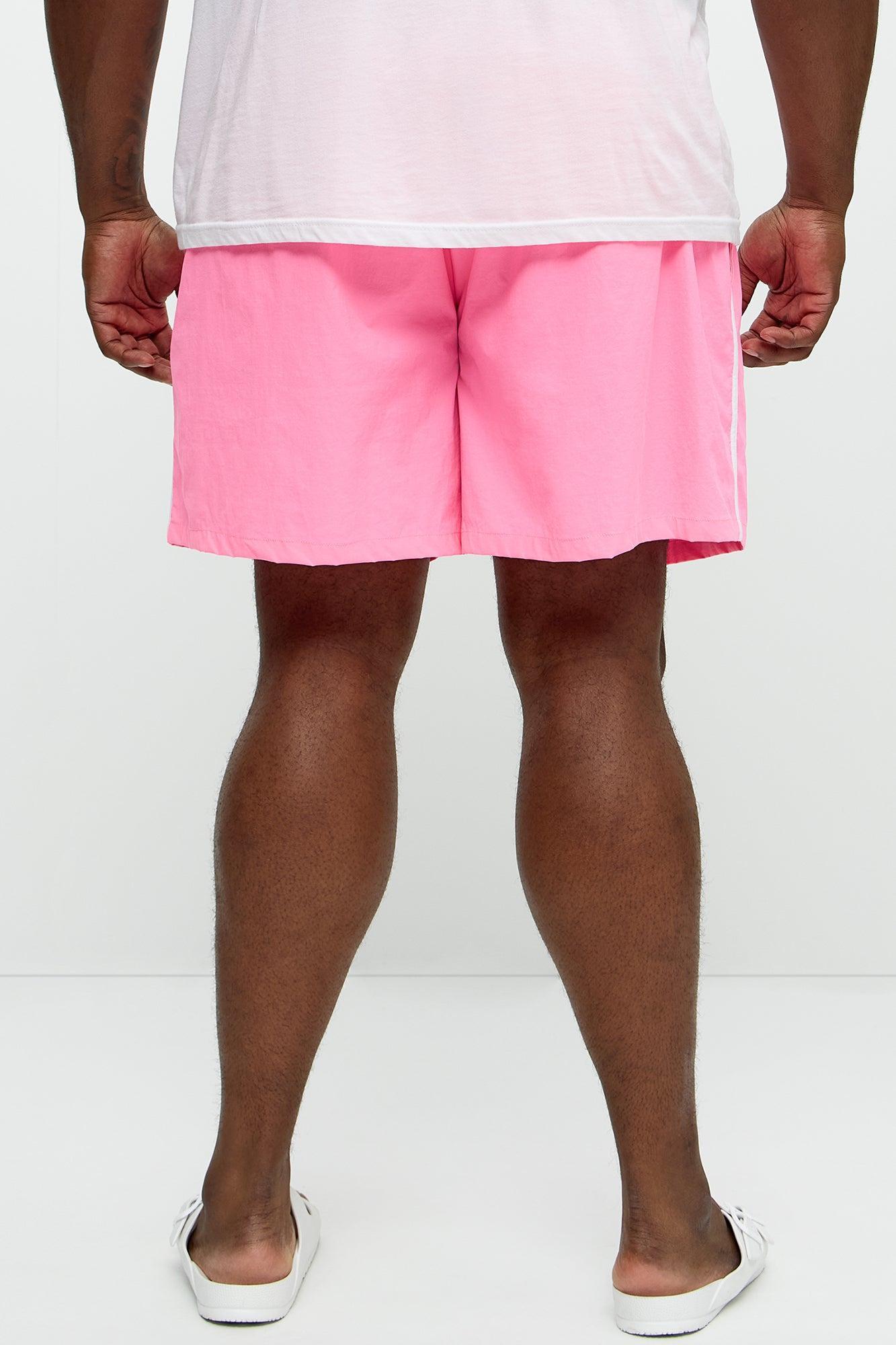 Side Taping Swim Classic Trunk - Pink Product Image