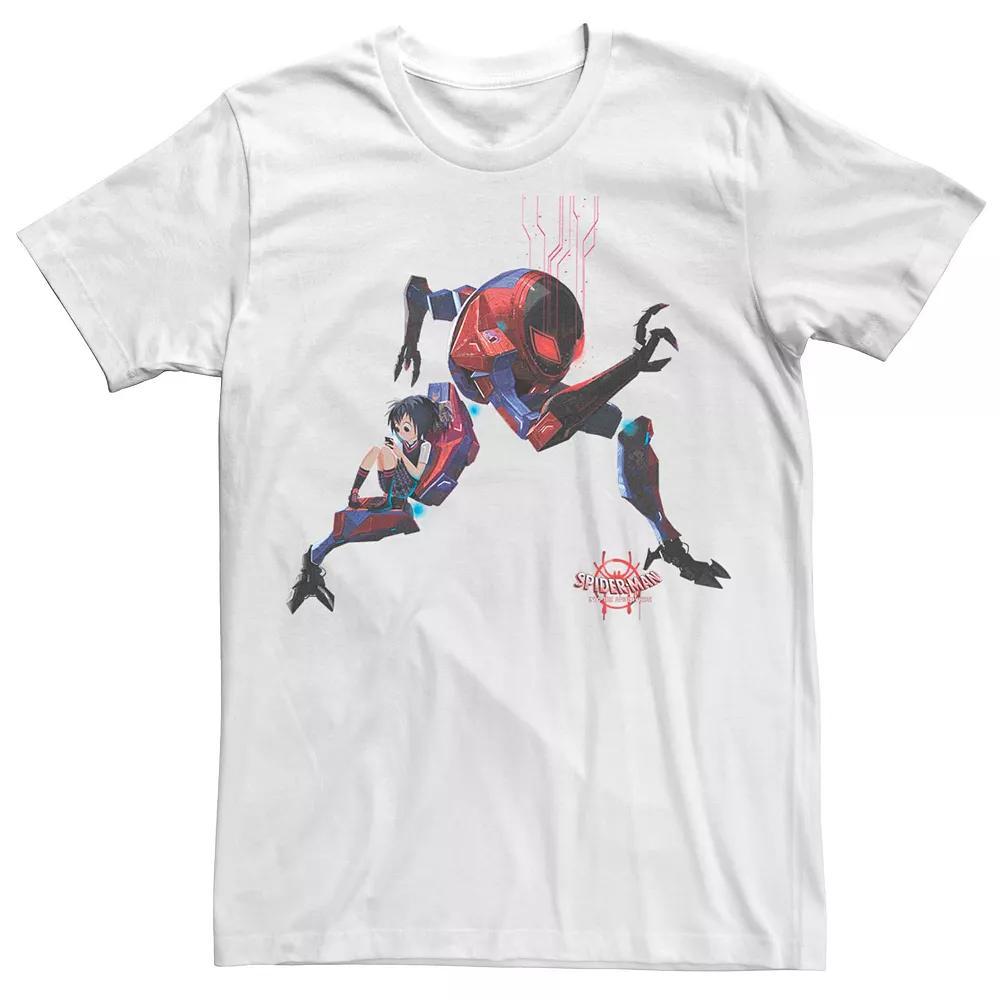 Men's Marvel Spider-Man Into The Spiderverse Peni Parker Robot Suit Tee, Size: Medium, White Product Image