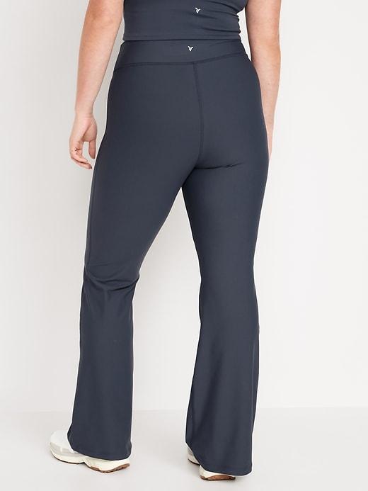 Extra High-Waisted PowerSoft Rib Flare Leggings Product Image