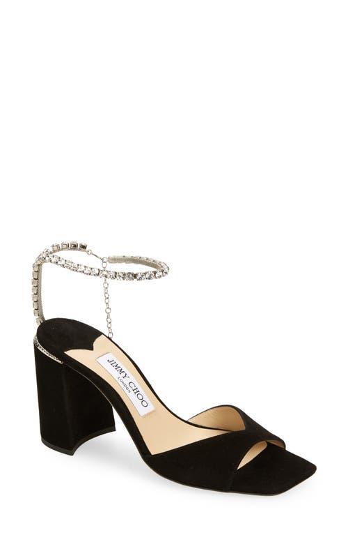 Jimmy Choo Womens Saeda 85 Embellished Ankle Strap High Heel Sandals Product Image