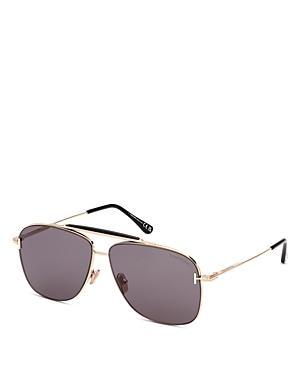 Mens Jaden T Logo Metal Aviator Sunglasses Product Image