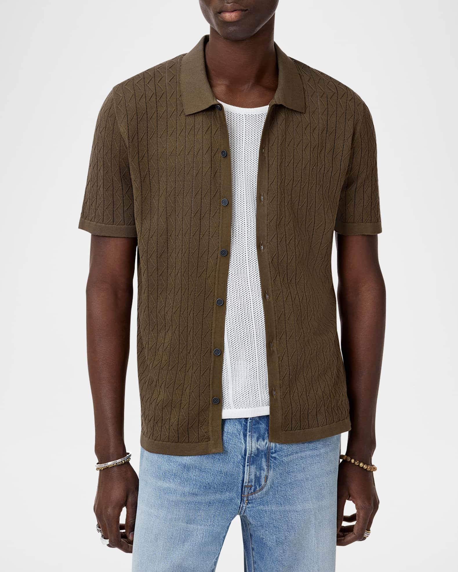 Men's Moore Button-Down Summer Sweater Shirt Product Image