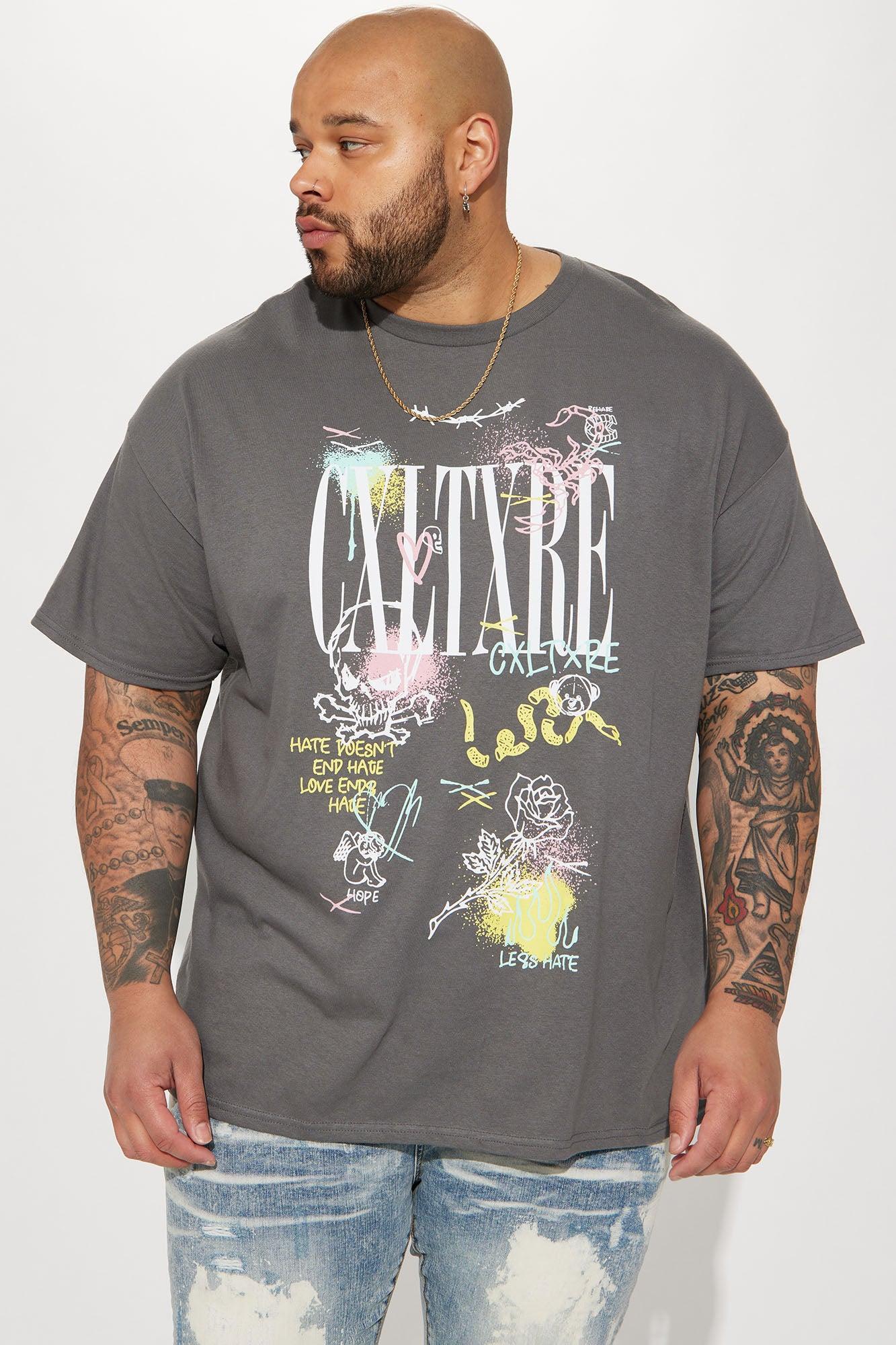 Culture Collage Short Sleeve Tee - Charcoal Product Image