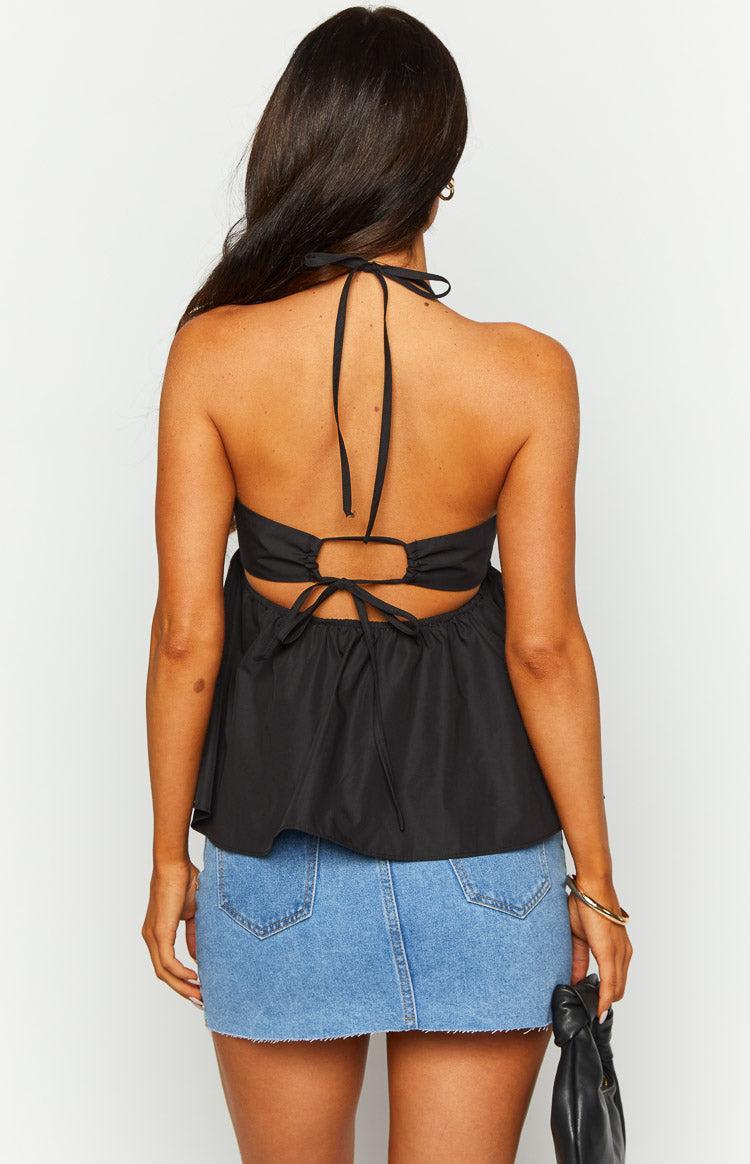 Axl Black Halter Top Girls Product Image