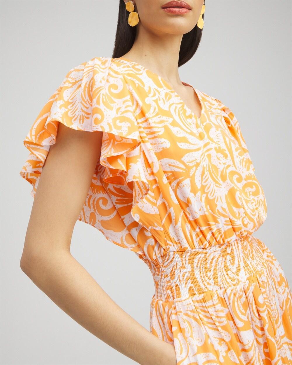 Flutter Sleeve Tiered Maxi Dress Product Image