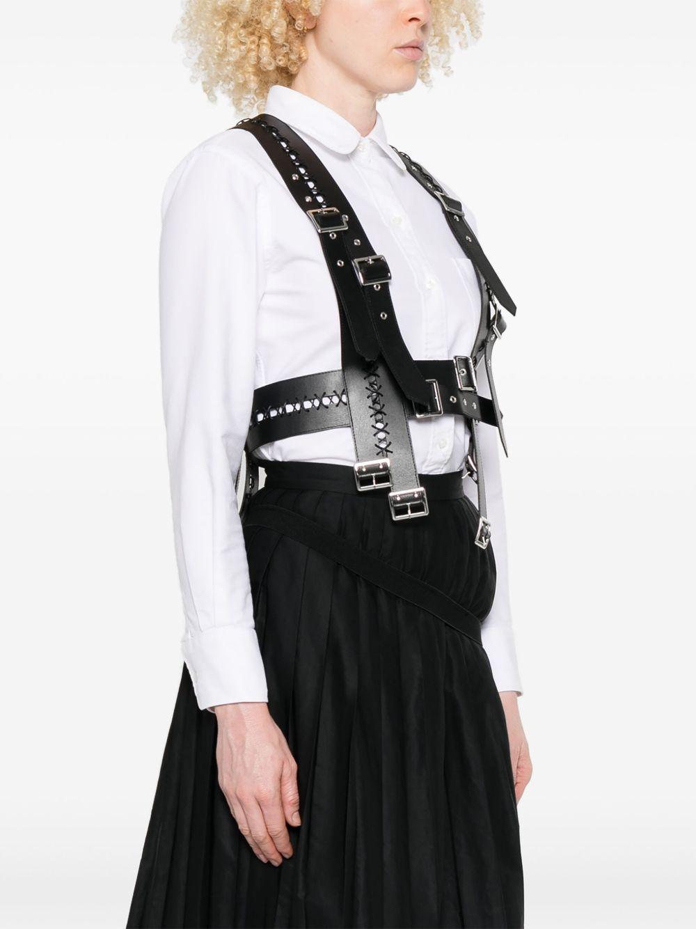 faux-leather harness vest Product Image