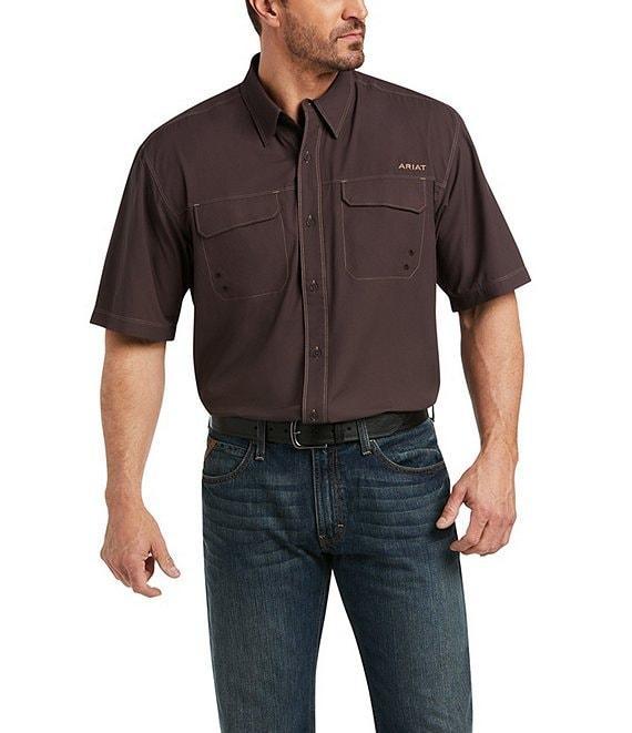 Ariat Big & Tall VentTek Outbound Classic-Fit Performance Short-Sleeve Woven Shirt Product Image