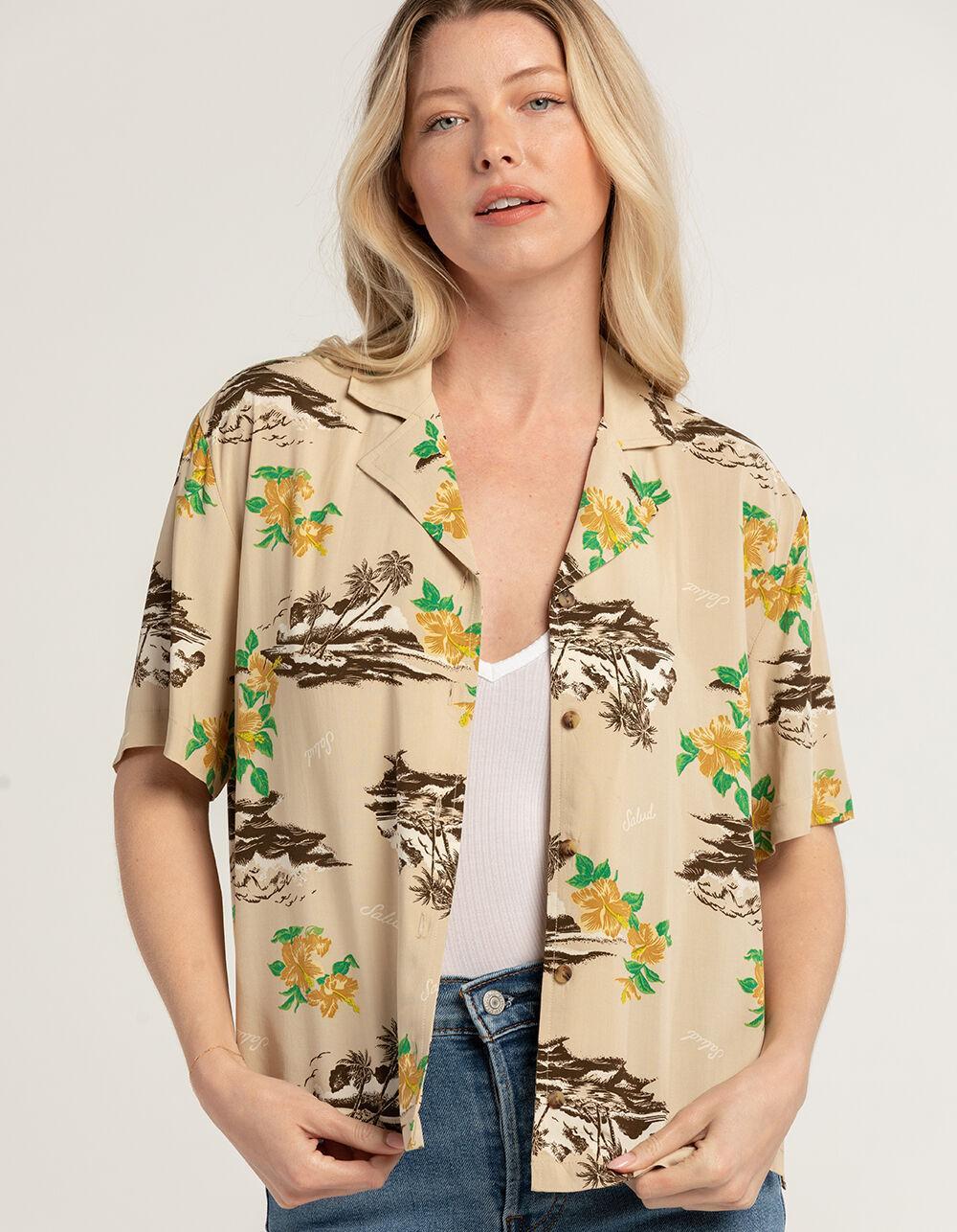 BRIXTON Bunker Paradise Womens Button Up Shirt Product Image