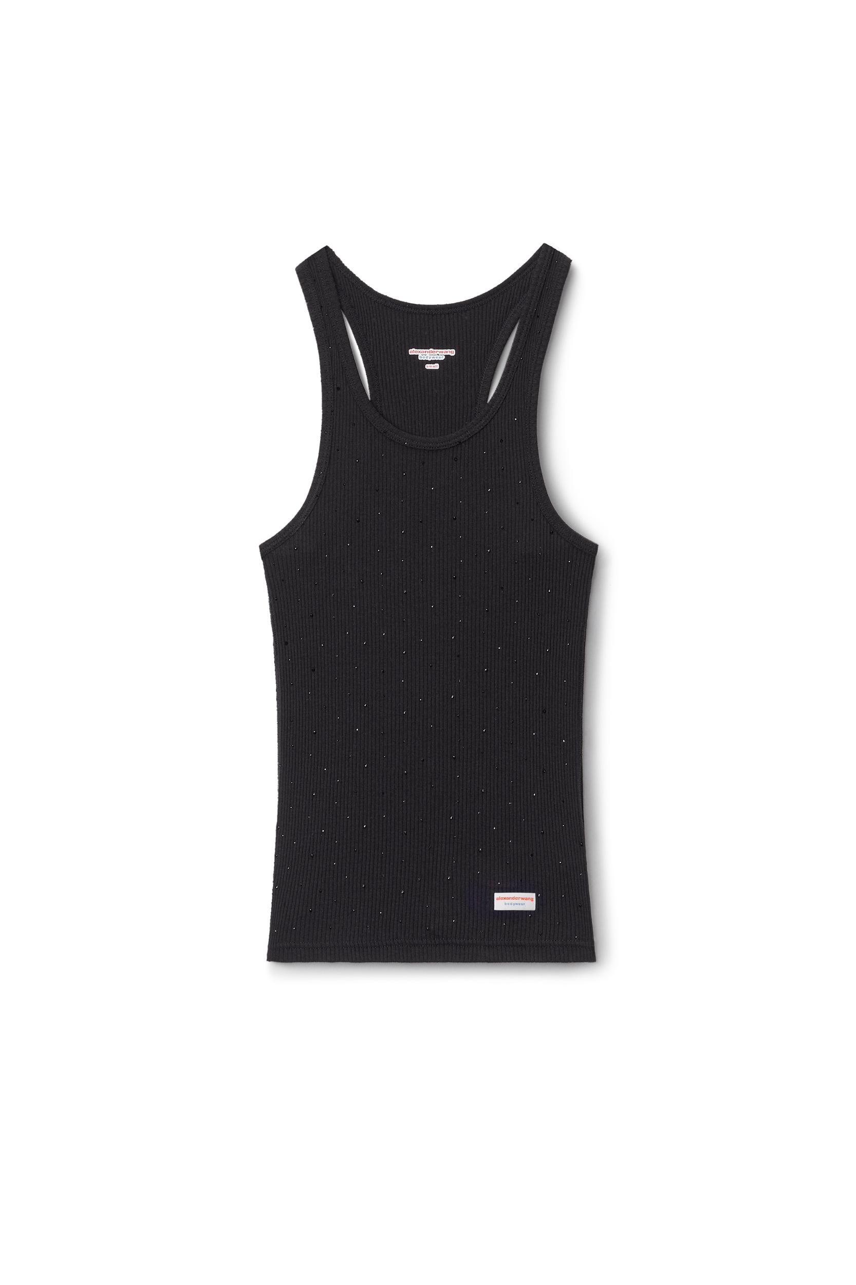 Crysal Hotfix Cami Dress In Waffle Knit Product Image