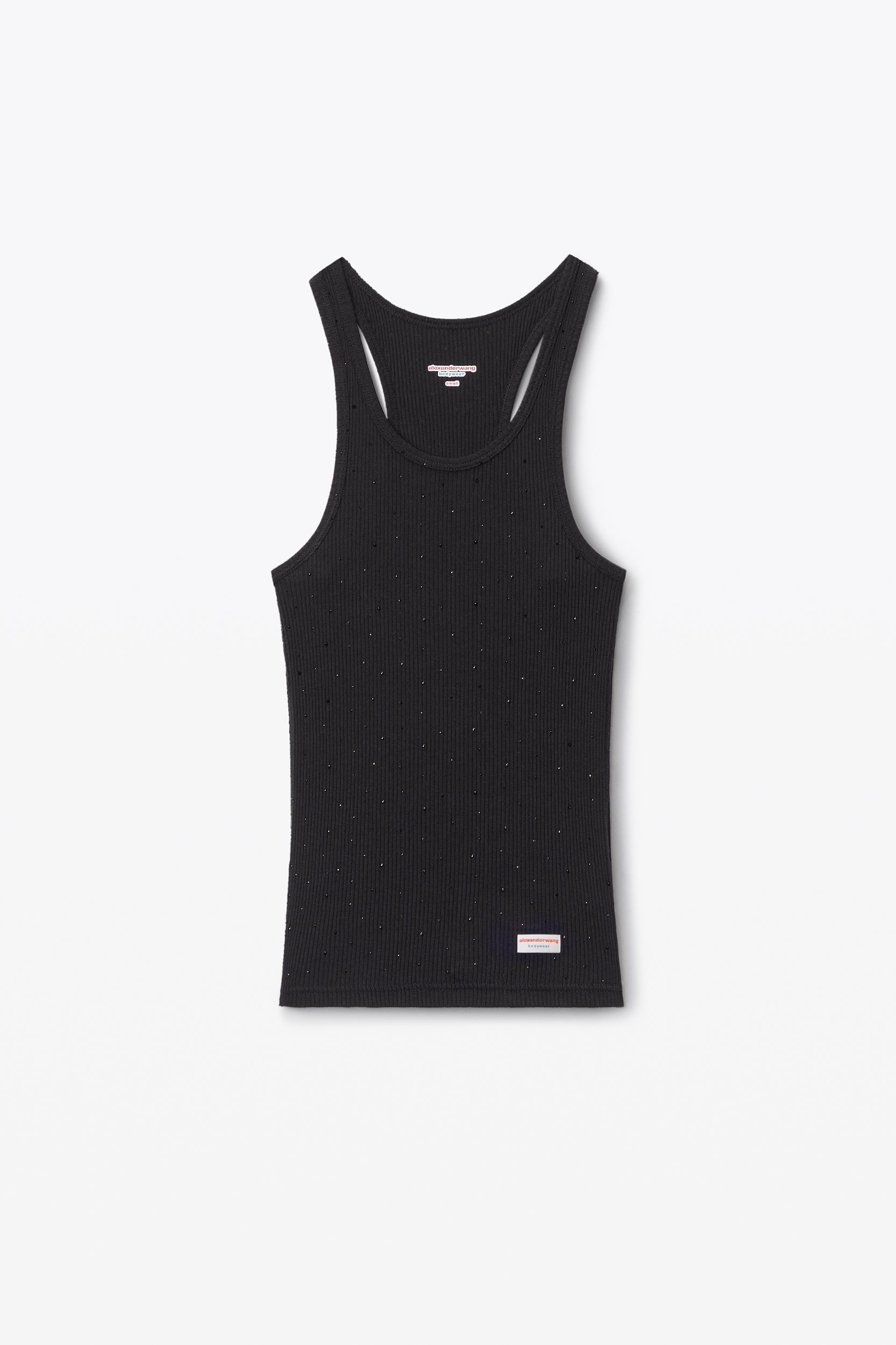 Crysal Hotfix Cami Dress In Waffle Knit Product Image