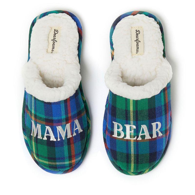 Dearfoams Carley Family Womens Scuff Slippers Light Grey Gray Product Image