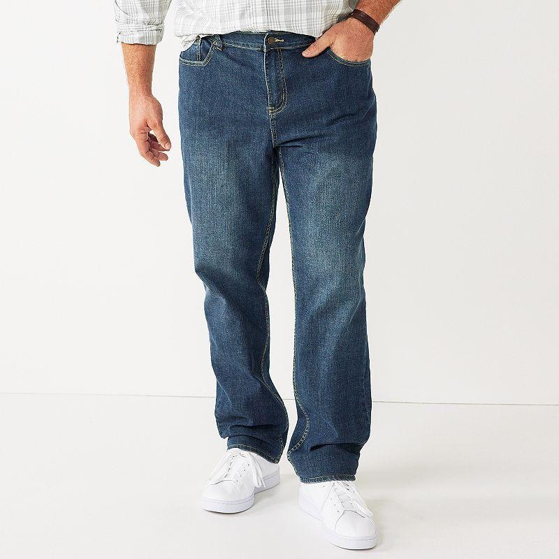 Big & Tall Sonoma Goods For Life® Relaxed-Fit Jeans, Men's, Size: 40X38, Light Blue Product Image