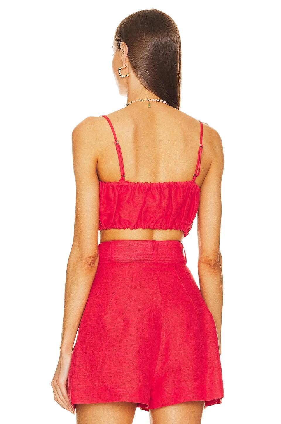 Twist Bandeau Crop Top MATTHEW BRUCH Product Image