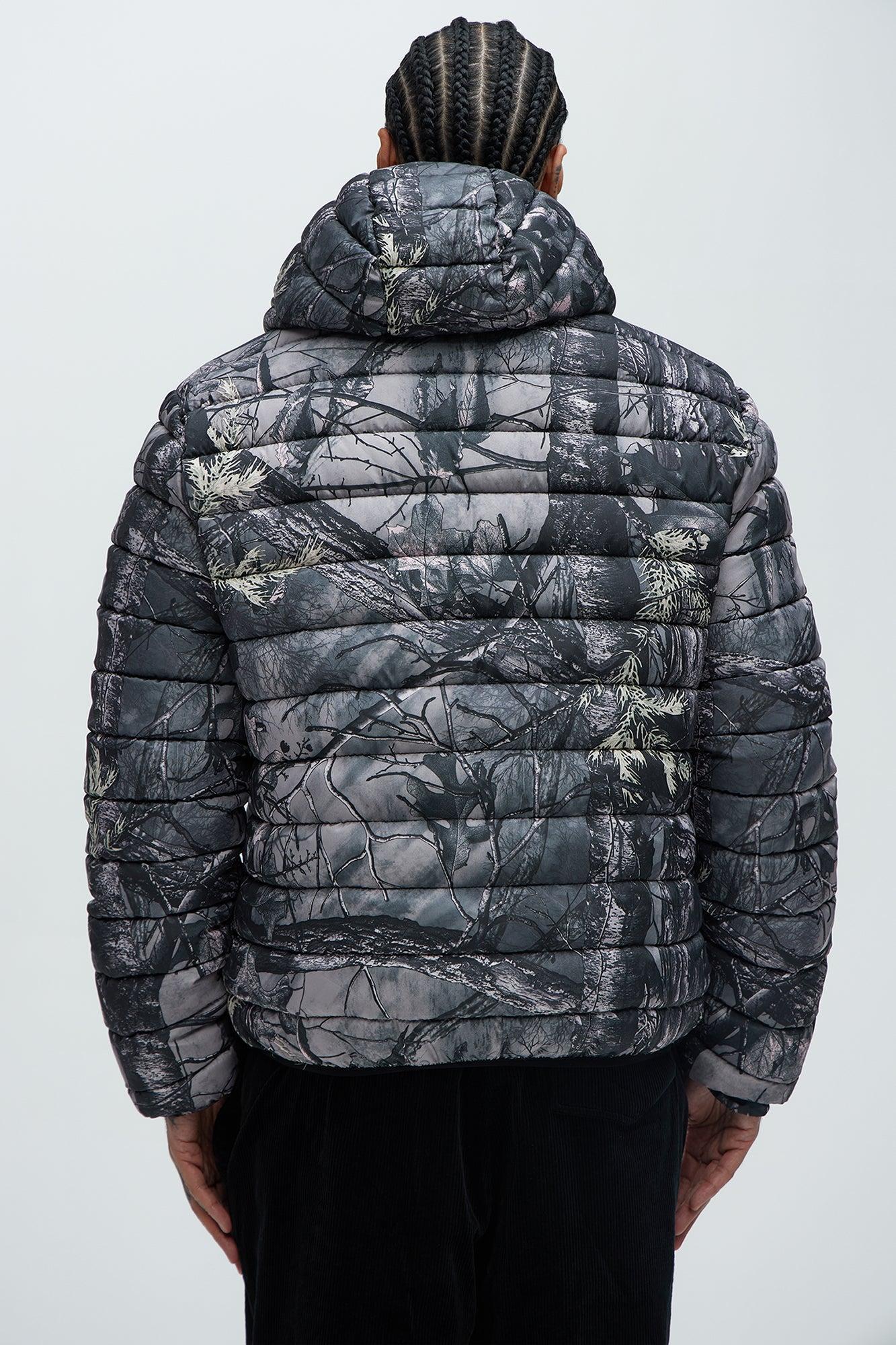 Troop Padded Zip Up Hoodie - Grey/combo Male Product Image