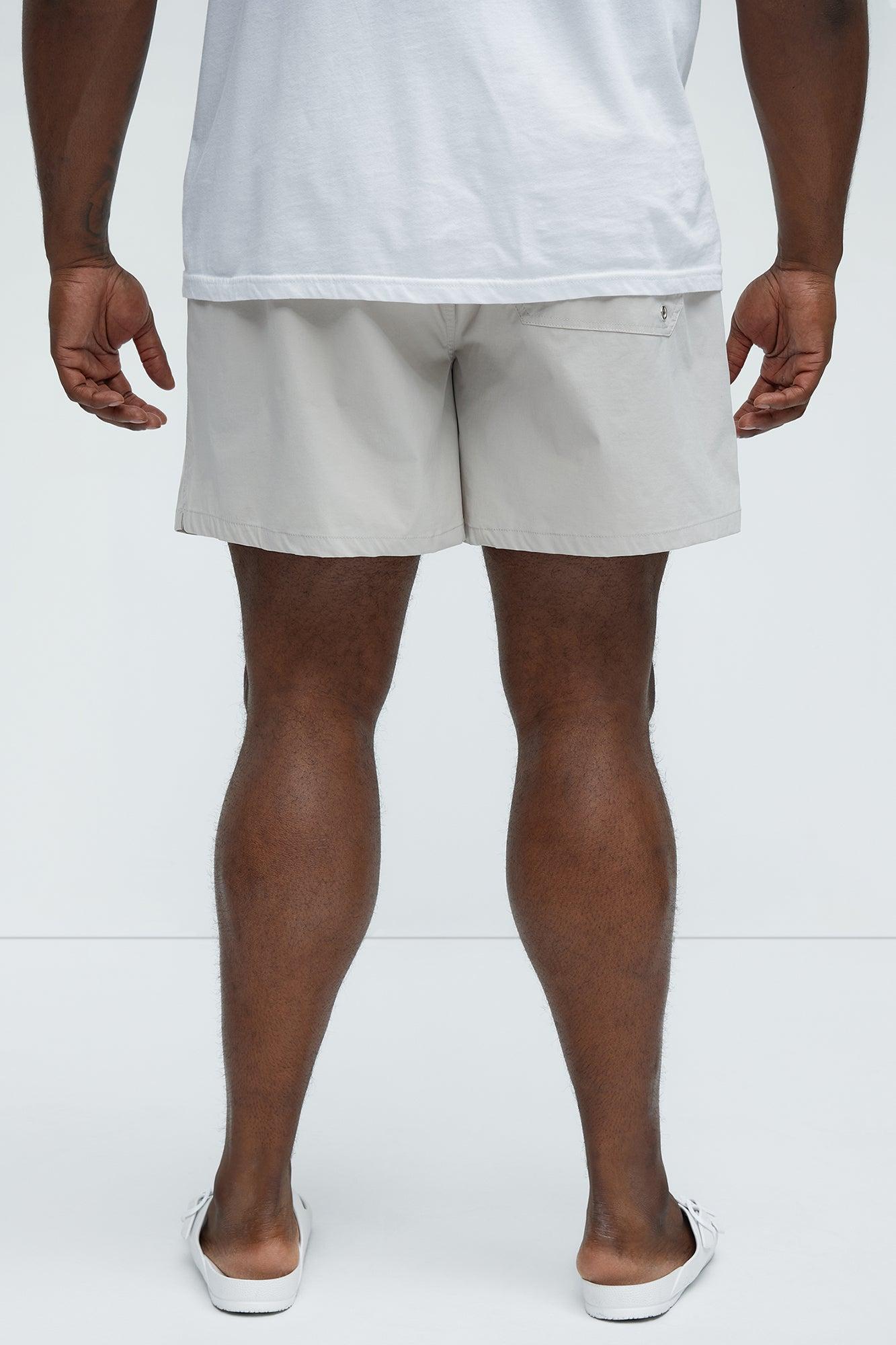 Montez Stretch Swim Trunk Mid - Stone Product Image