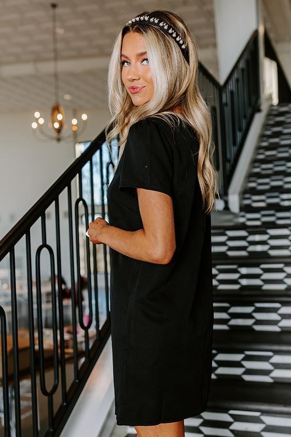 Sweetly Simple Mini Dress in Black Product Image