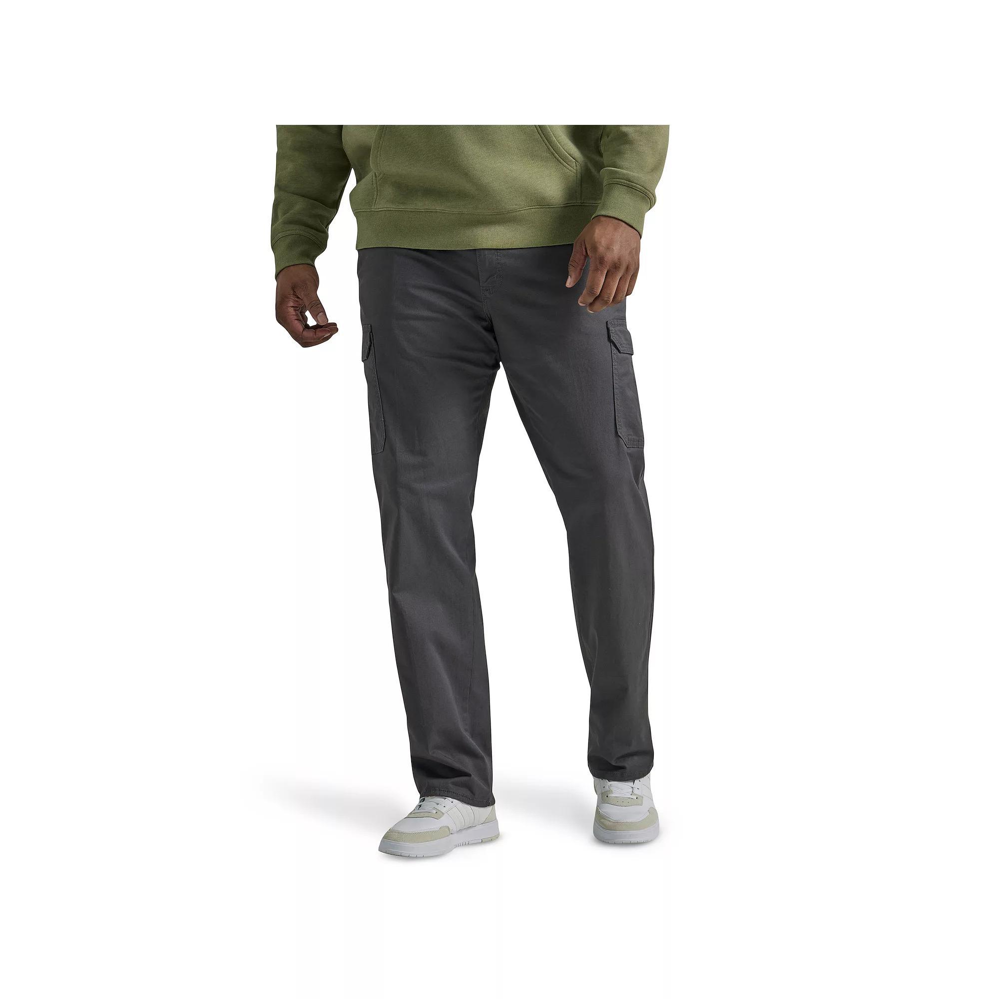 Big & Tall Lee® Extreme Motion Twill Cargo Pants, Men's, Size: 50X32, Grey Product Image