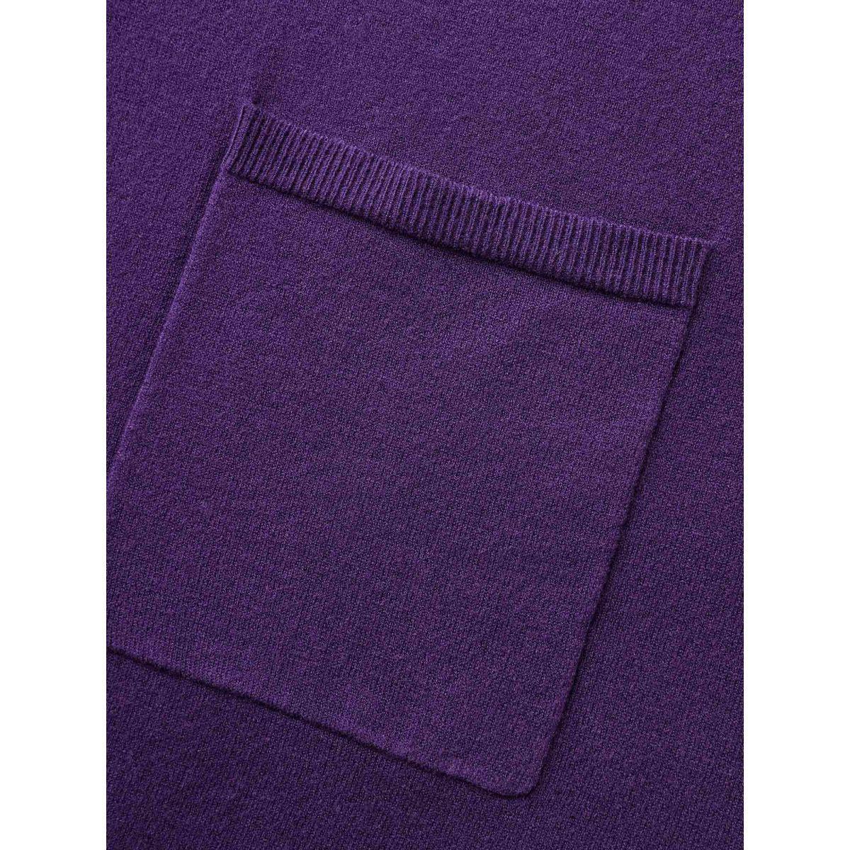 Plus Size Supersoft Essentials Celestial Embroidered Cardigan Eggplant Women Casual Loose Long Sleeve Everyday Cardigans BloomChic 12/L Product Image