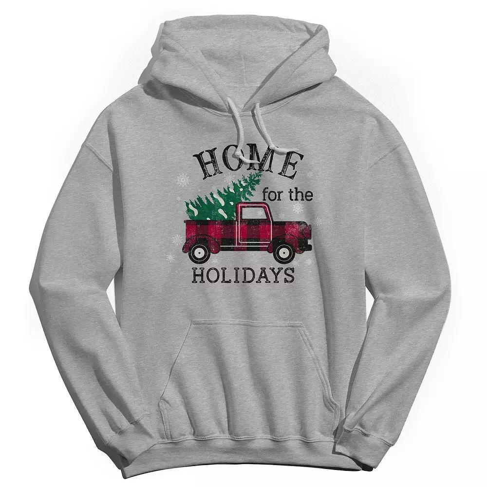 Men's Home for the Holidays Hoodie, Women's, Size: Medium, Sport Gray Product Image