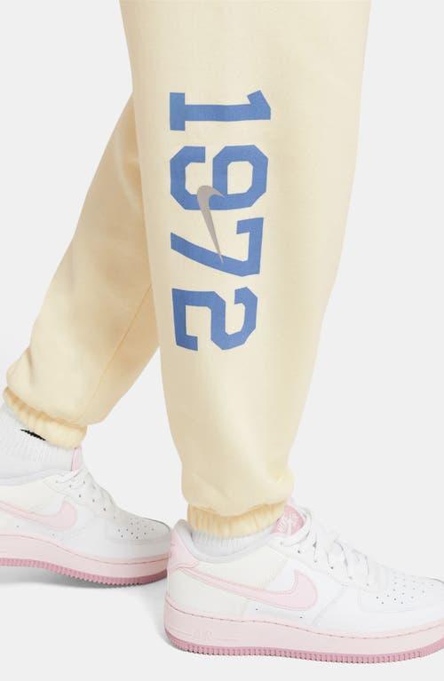 Nike Kids' Sportswear Club Fleece Sweatpants in Coconut Milk/College Grey at Nordstrom Product Image