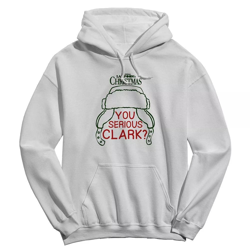 Men's You Serious Clark National Lampoon's Christmas Vacation Graphic Hoodie, Size: Medium, White Product Image