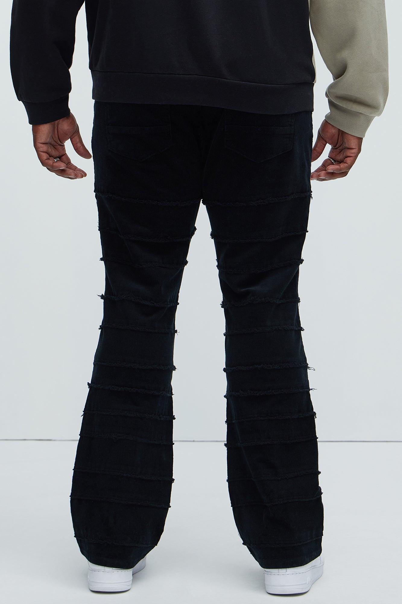 Cover Me Straight Corduroy Pants - Black Product Image