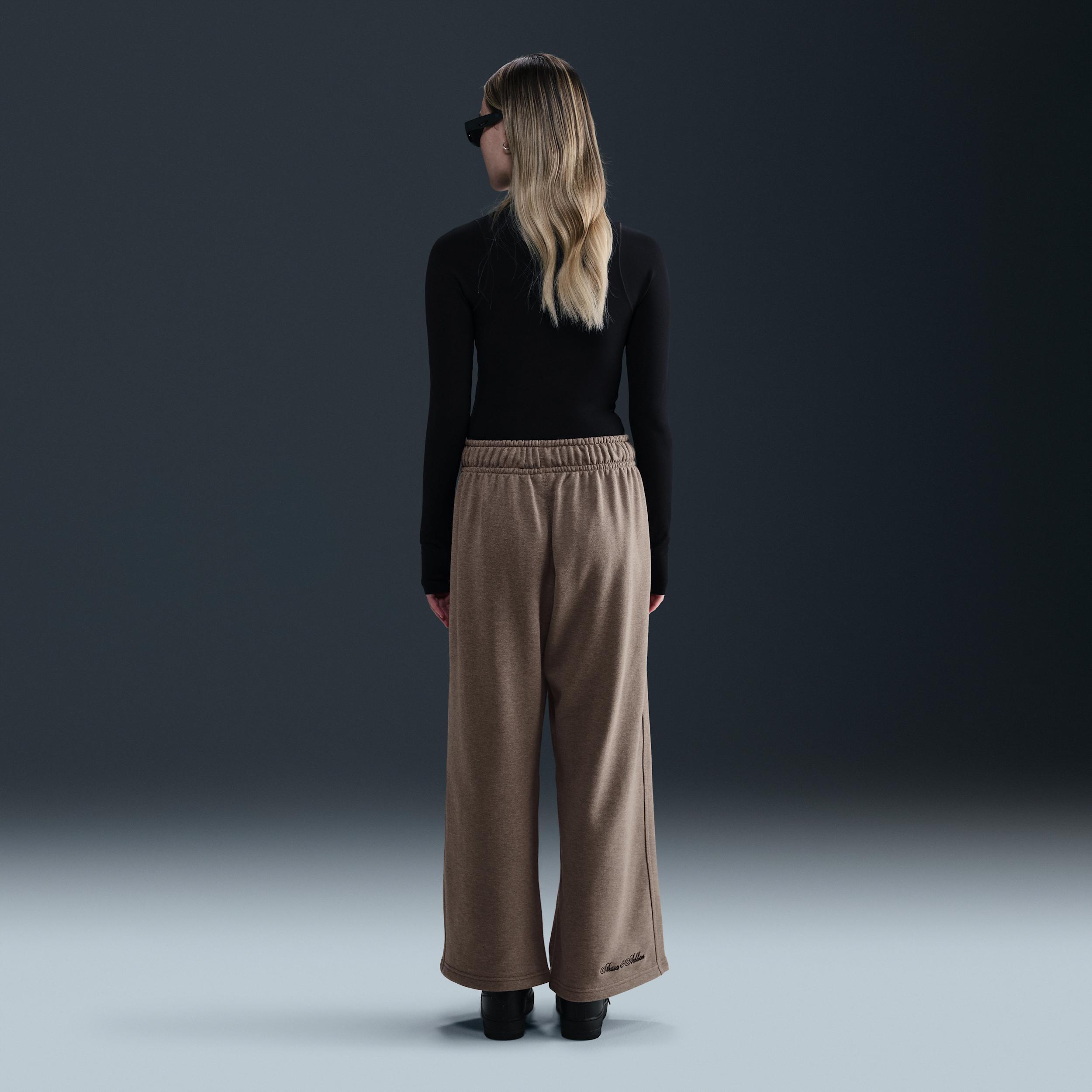 Women's Nike Sportswear Mid-Rise Oversized Open-Hem French Terry Pants Product Image