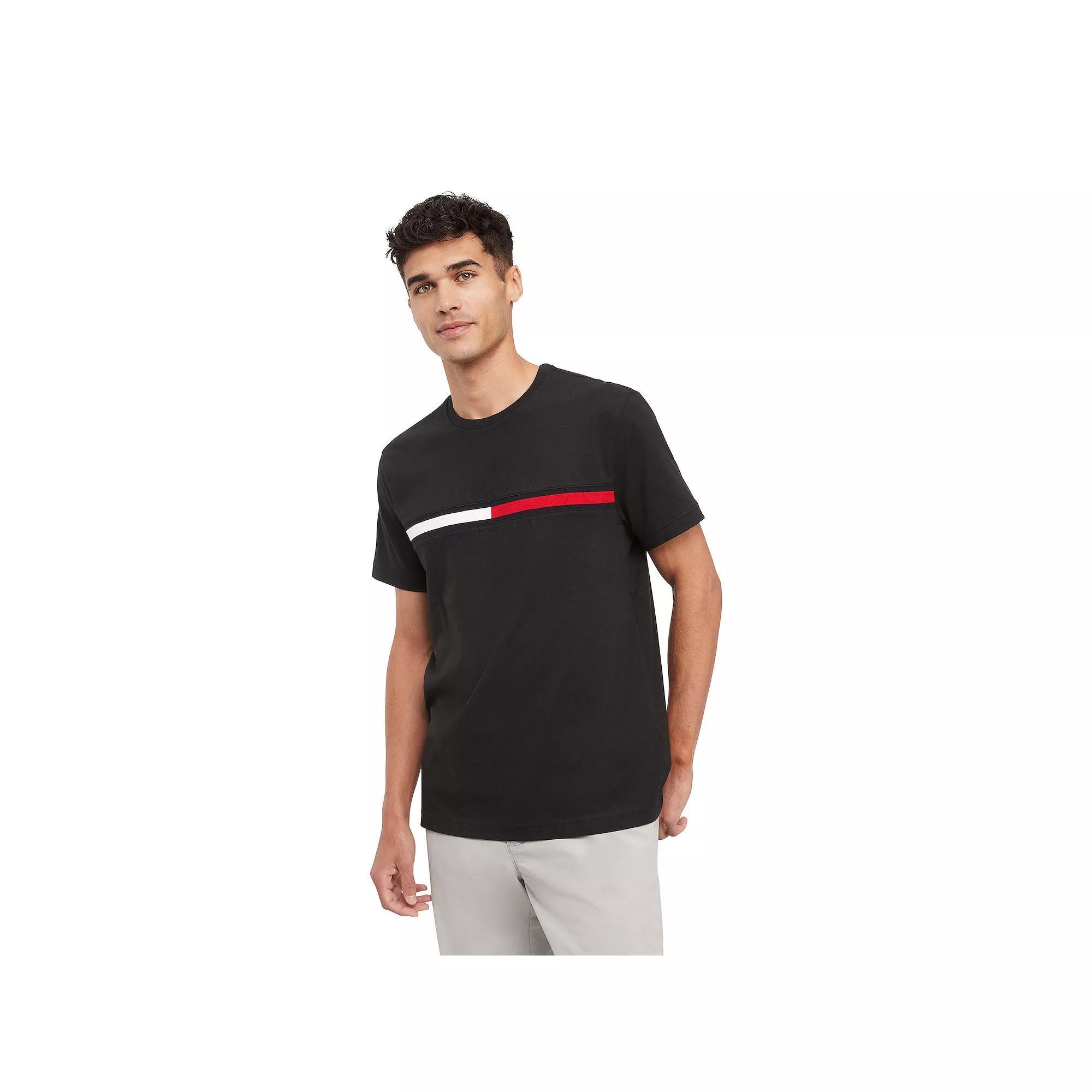 Men's Tommy Hilfiger Tino Logo Tee, Size: XL, Blue Product Image