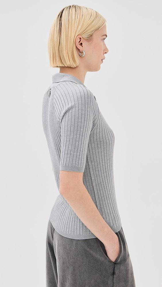 Acne Studios Kamanda Silk Polo | Shopbop Product Image