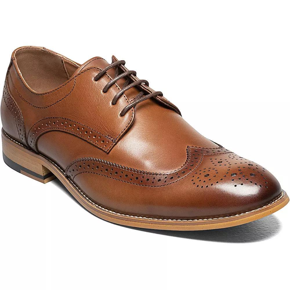 Stacy Adams David Men's Leather Wingtip Oxford Shoes, Size: 11, Red Product Image