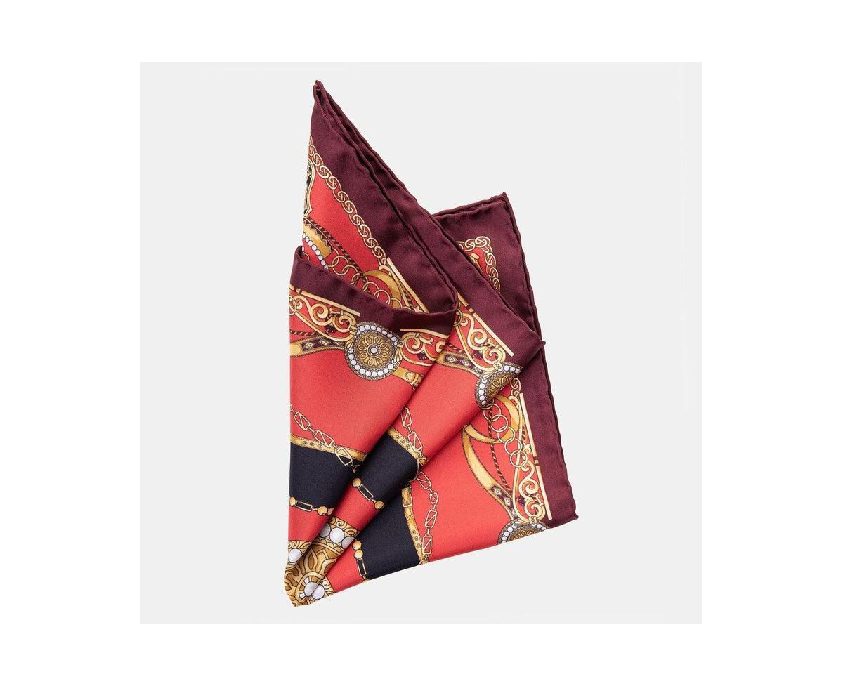 Elizabetta Mens Bernini - Large Silk Pocket Square for Men Product Image