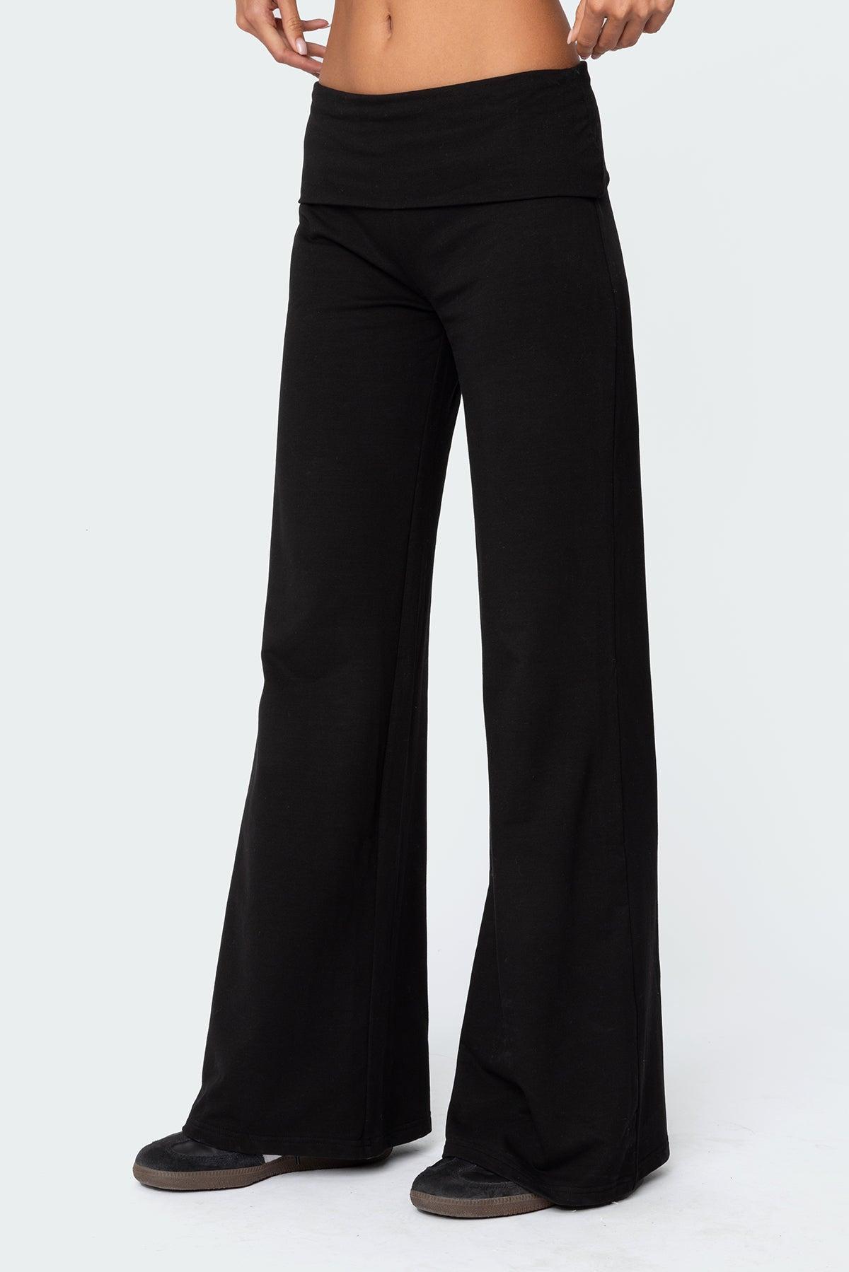 Wide Leg Fold Over Pants Product Image