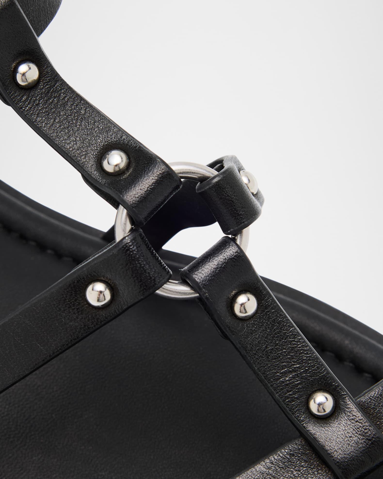 Geo Leather Harness Sandals Product Image