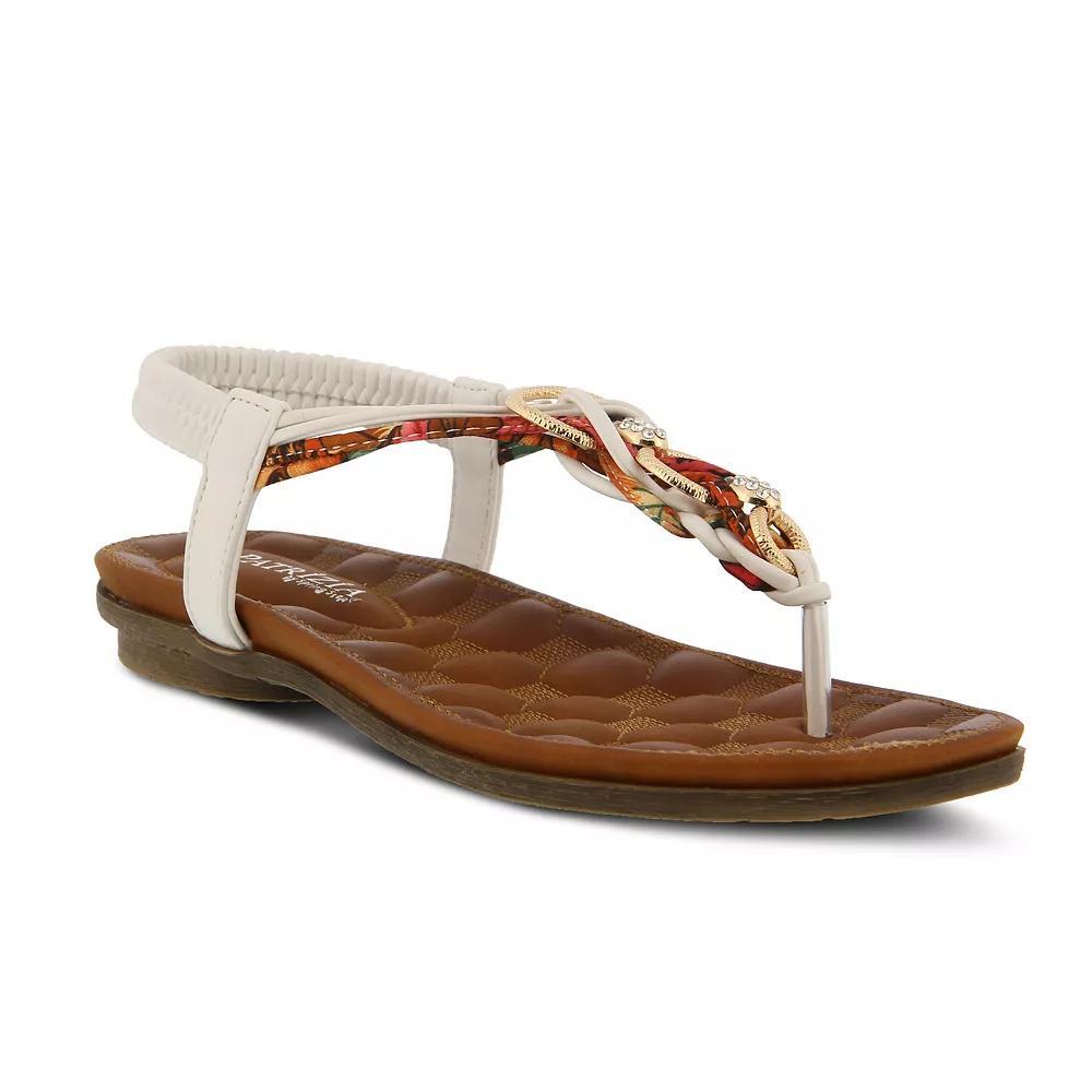Patrizia Gadelina Women's T-Strap Sandals, Size: 36, White Team Product Image