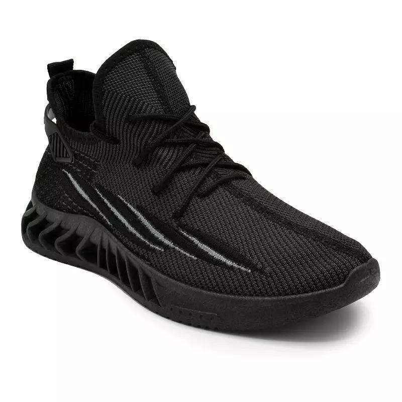 Akademiks Men's Knit Sneakers, Size: 9, Gray Product Image