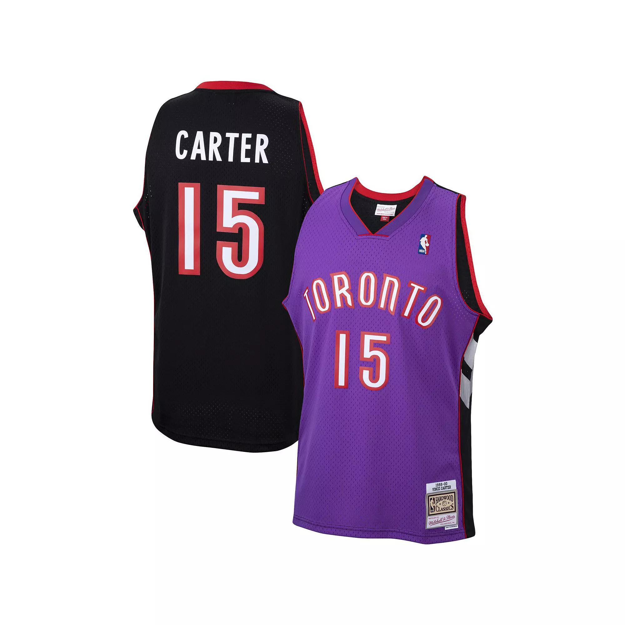 Men's Mitchell & Ness Vince Carter Purple Toronto Raptors Hardwood Classics Swingman Jersey, Size: Medium, Rpt Purple Product Image