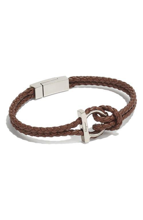Mens Braided Leather Bracelet Product Image
