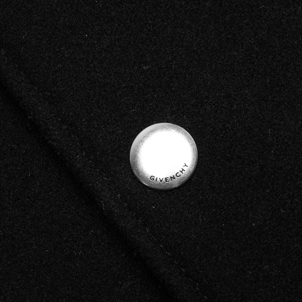 Bomber in Wool and Leather - Black/White Male Product Image