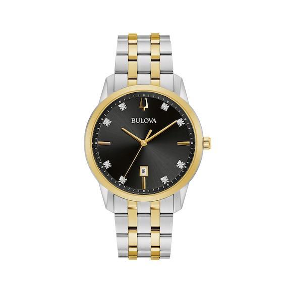 Bulova Mens Diamond Accent Two-Tone Stainless Steel Watch - 98D165 Two Tone Product Image