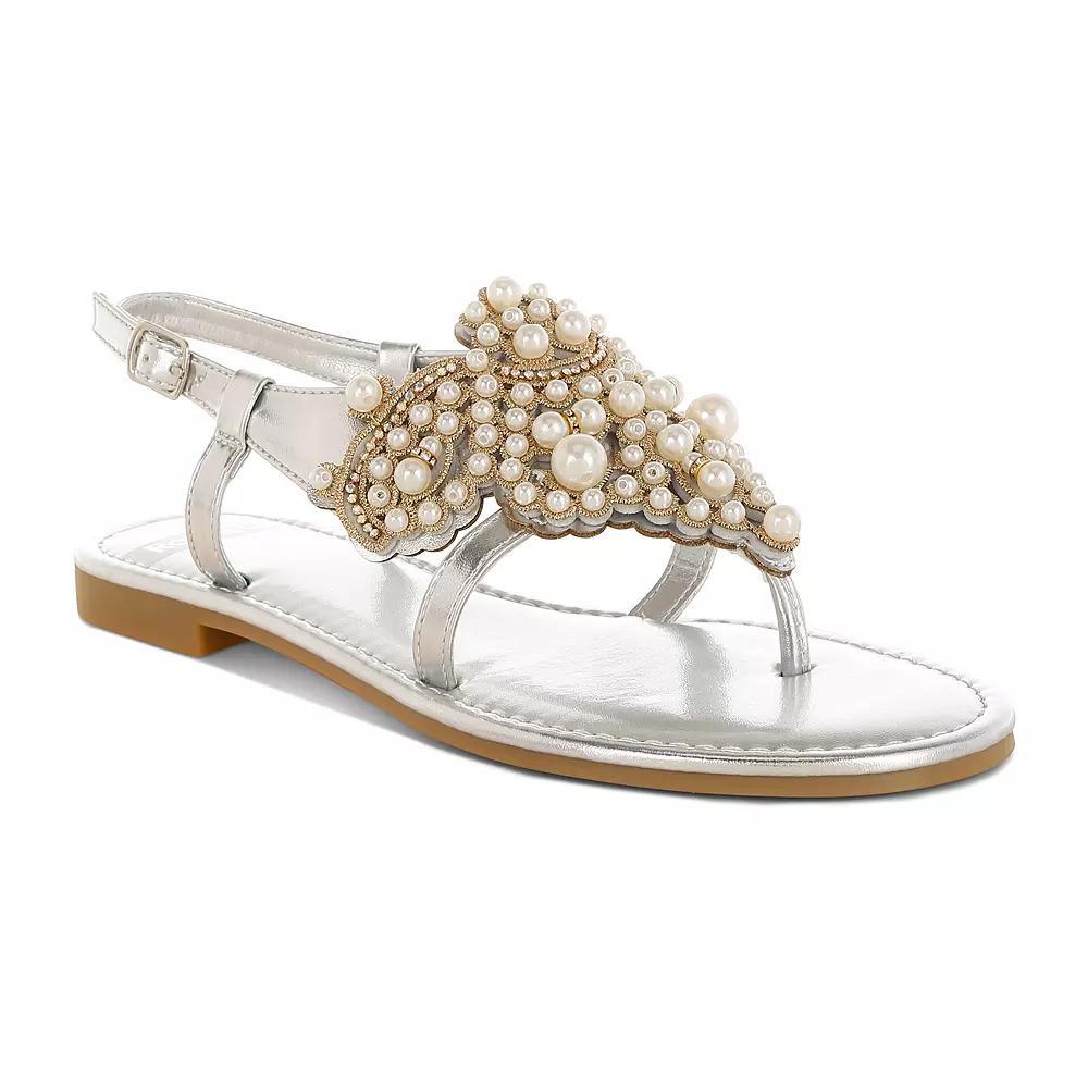 Rag & Co. Opazie Women's Sandals, Size: 10, Silver Product Image