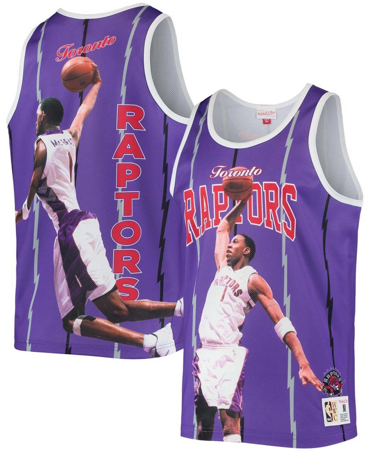 Men's Mitchell & Ness Tracy McGrady Purple Toronto Raptors Hardwood Classics Player Tank Top, Size: Large, Rpt Purple Product Image