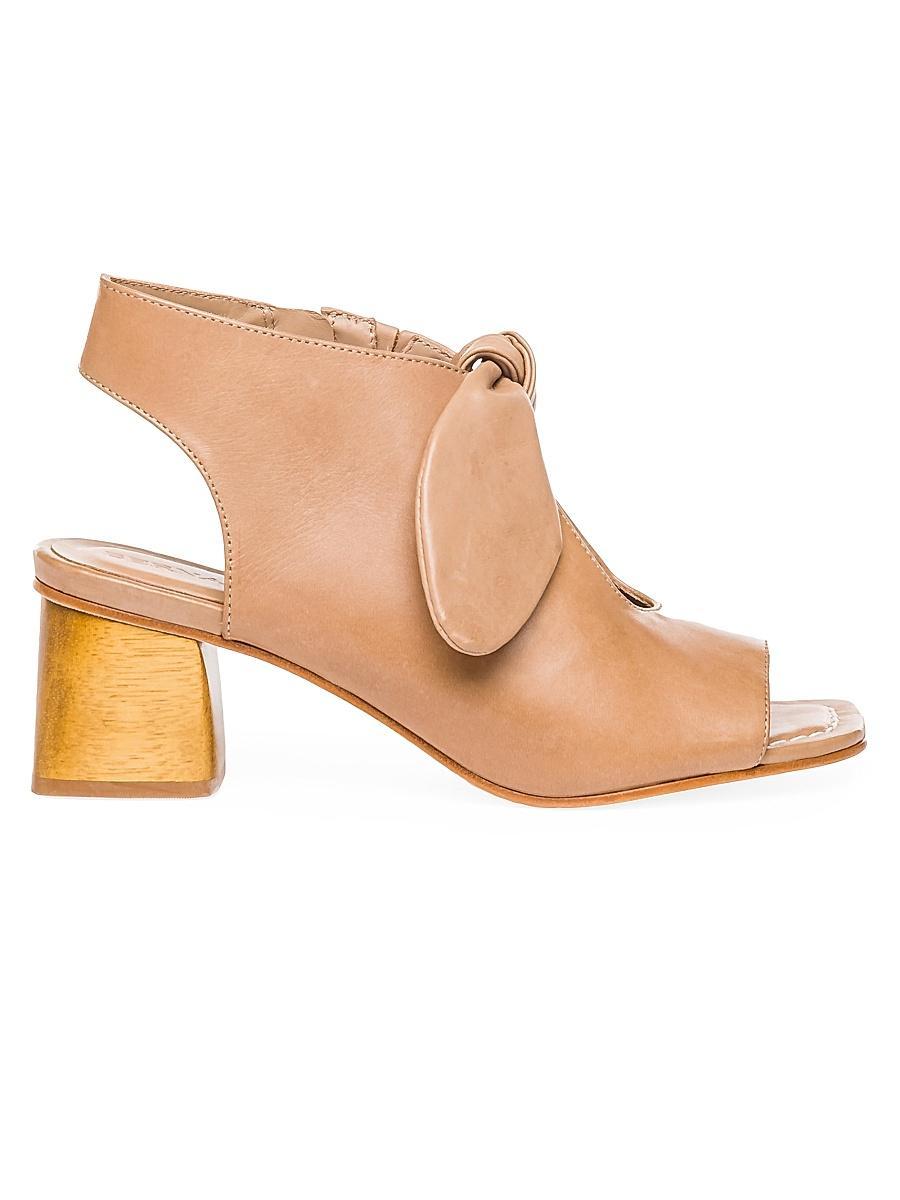 Lizzie Suede Knot Zip Sandals Product Image