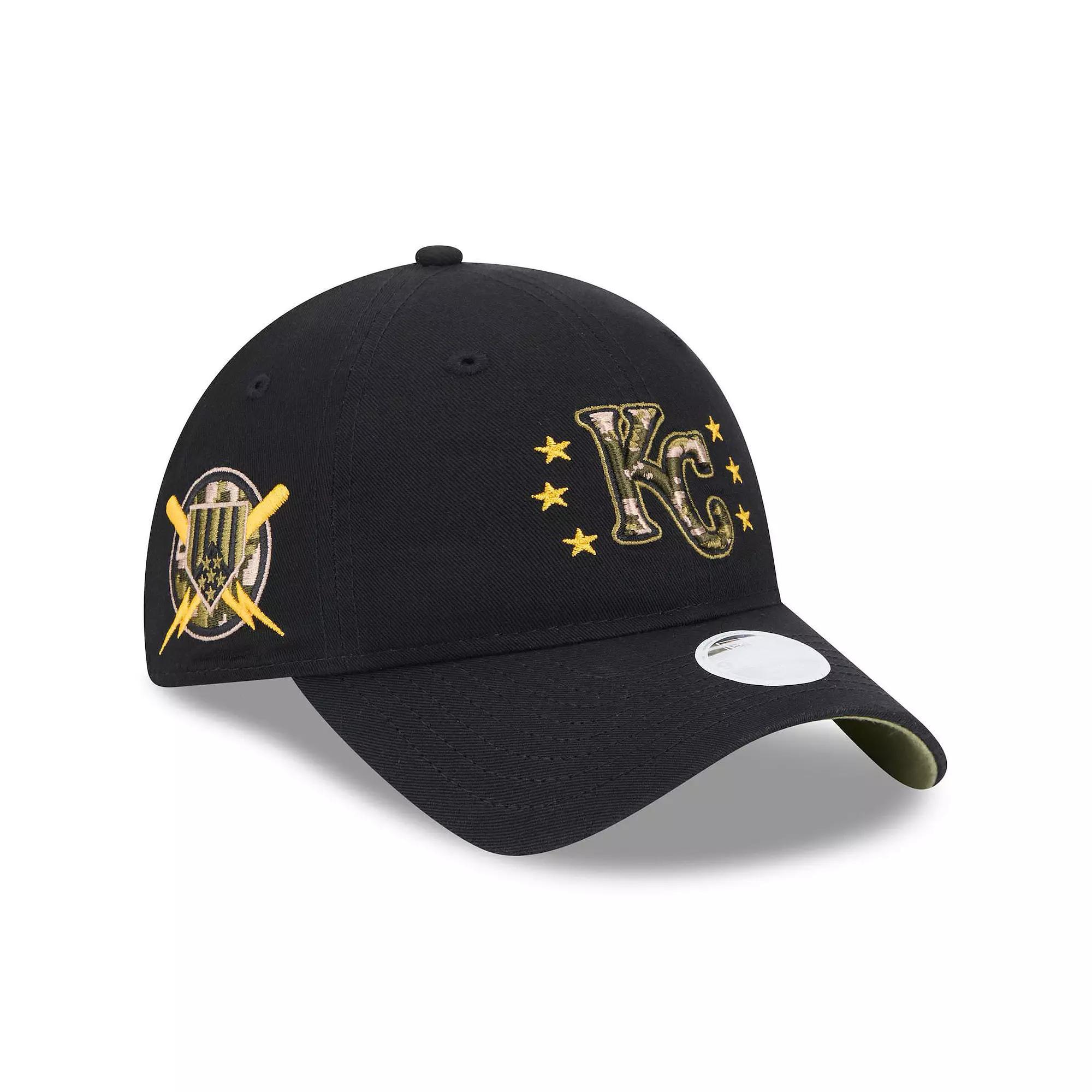 Women's New Era  Black Kansas City Royals 2024 Armed Forces Day 9TWENTY Adjustable Hat Product Image